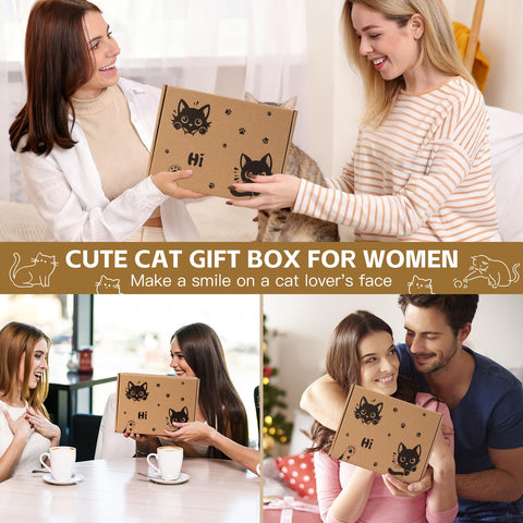 Caja regalo Giftissimo temática de gato, regalo ideal para amantes de felinos