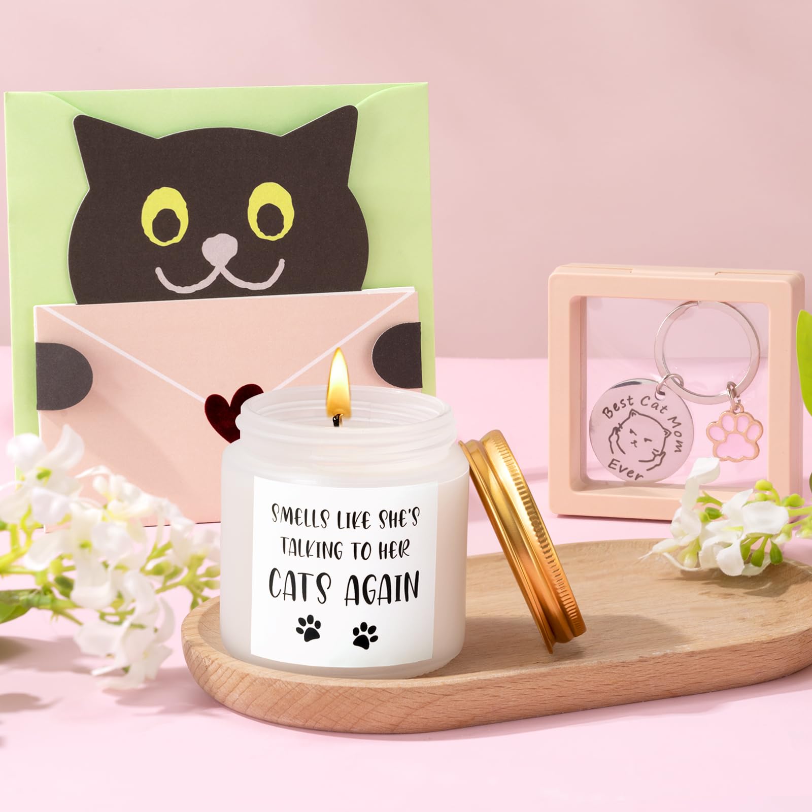 Calcetines Giftissimo con diseño de gato, suaves y divertidos
