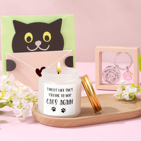 Calcetines Giftissimo con diseño de gato, suaves y divertidos
