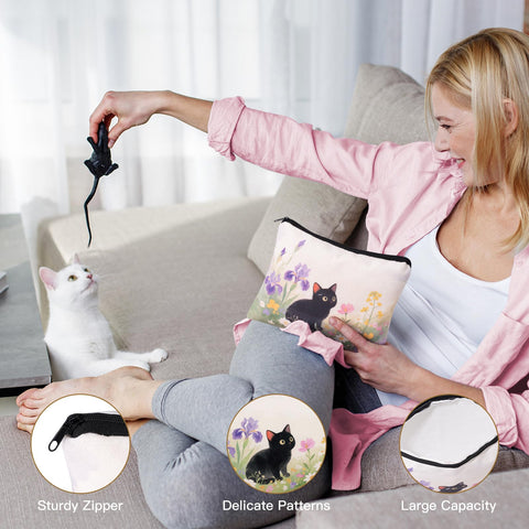 Llavero Giftissimo de acero inoxidable con gato, regalo duradero