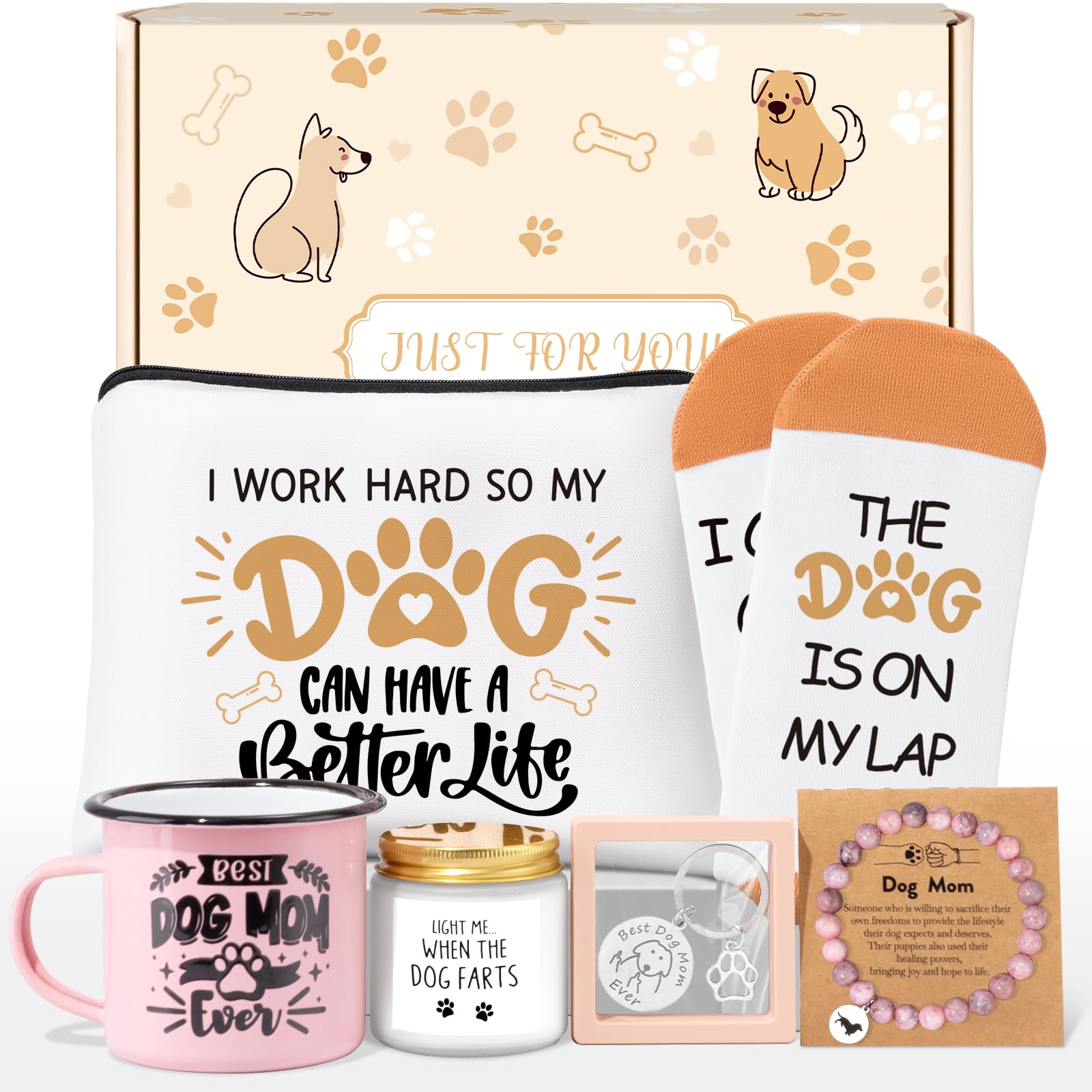 Giftissimo taza esmaltada de 12oz para café diario de mamá perro