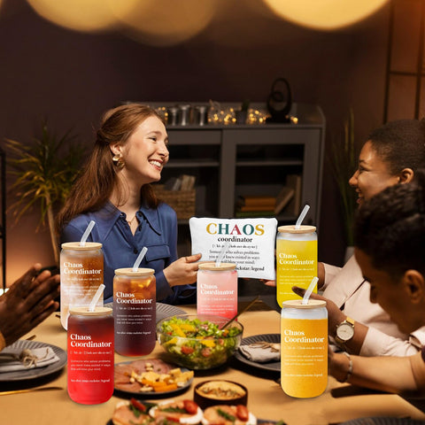 GiftPioneer copa de vidrio para bebidas 16oz, uso diario en oficinas.