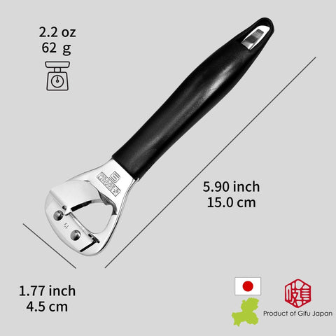 Producto de Gifu Japan: mango negro mate para agarre cómodo