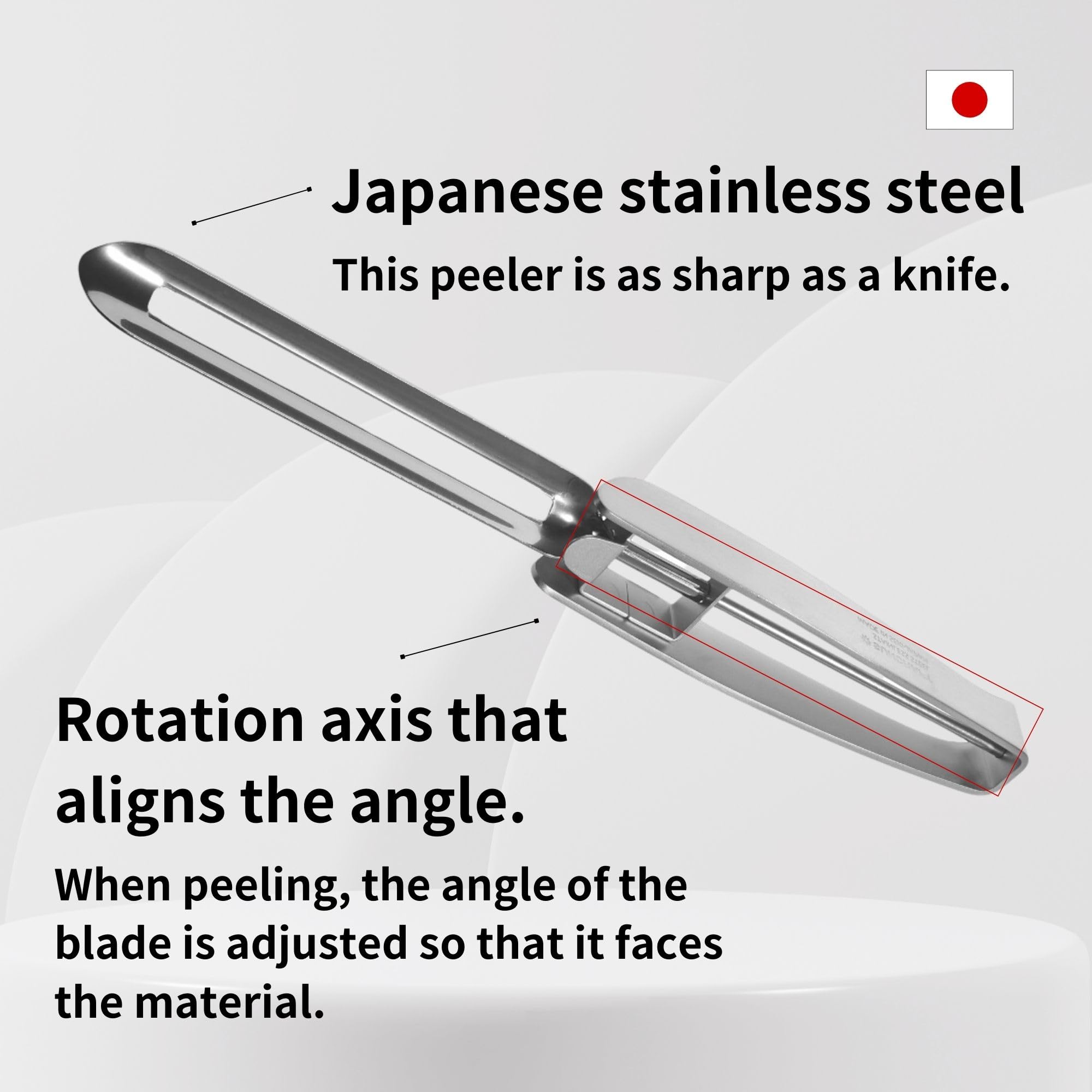 Pelador de acero japonés para rebanar repollo con resultados uniformes.