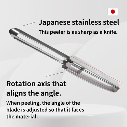 Pelador de acero japonés para rebanar repollo con resultados uniformes.