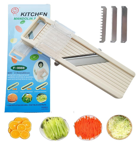 Gilinimy Mandolina de mano para verduras con cortes uniformes y rápidos