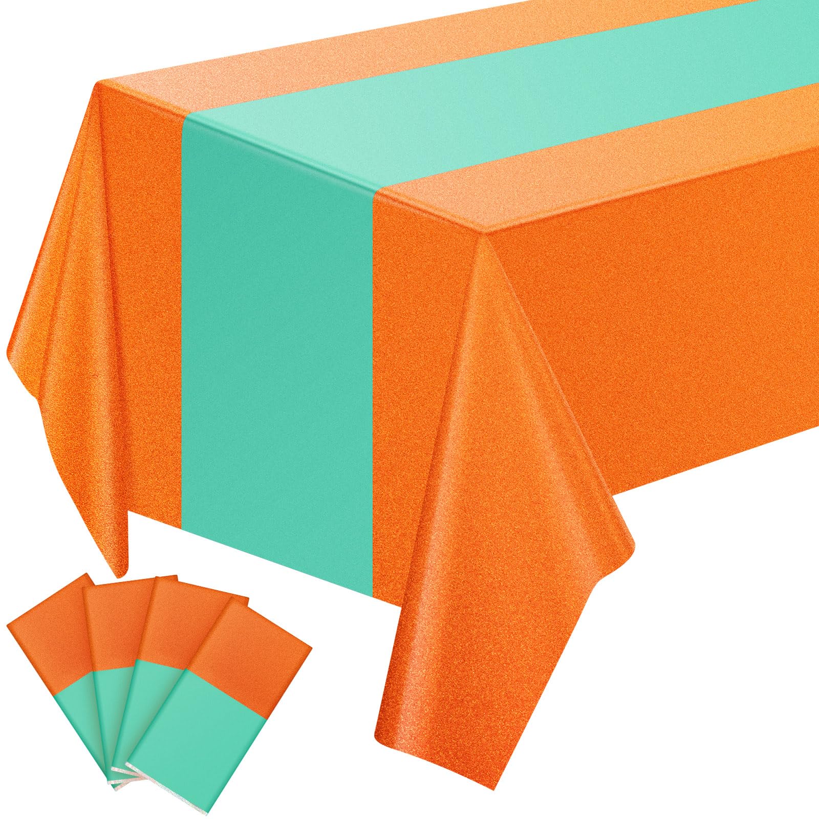 Mantel Gilprop con acabado iridiscente lima, ideal para crear ambiente festivo.