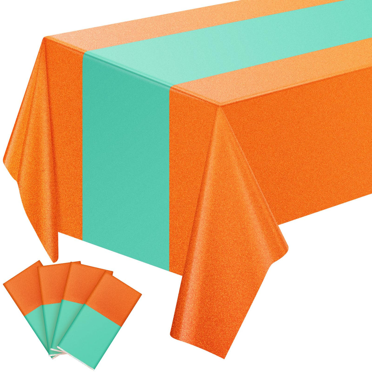 Mantel Gilprop con acabado iridiscente lima, ideal para crear ambiente festivo.