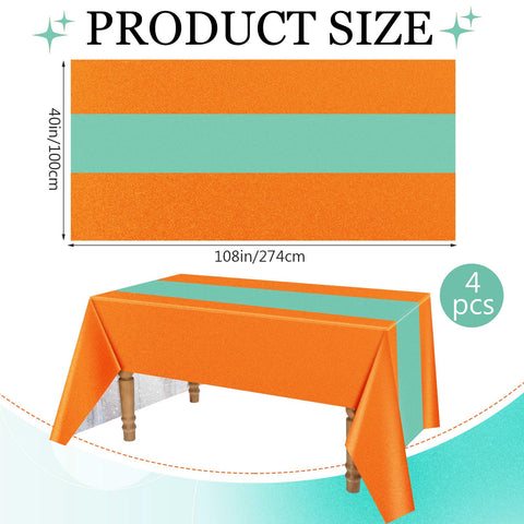 Mantel Gilprop iridiscente en naranja, perfecto para eventos dinámicos.