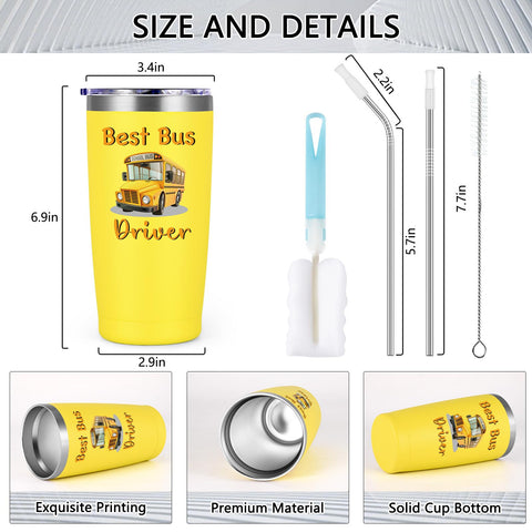 La gingprous-botella-viaje-20oz-amarilla es regalo práctico para personal docente y personal de transporte.