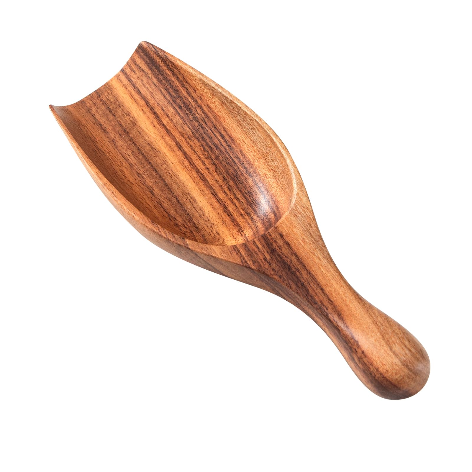 Cucharón GinSent de café en acacia, ideal para medir granos.