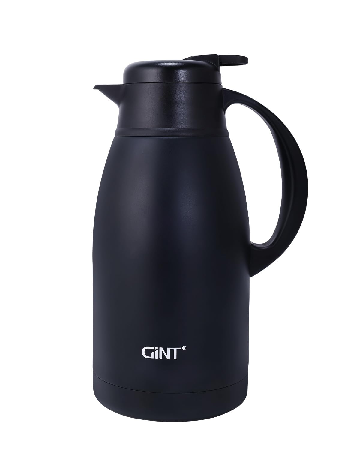 Cafetera GiNT en exterior negro, ideal para reuniones y uso diario.