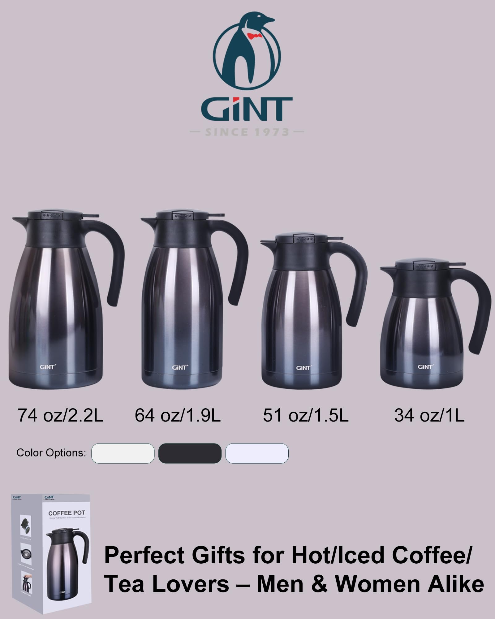 GiNT regalo práctico para amantes de café y té