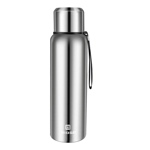 Botella térmica Giogd 750ml frente, estilo elegante para uso diario