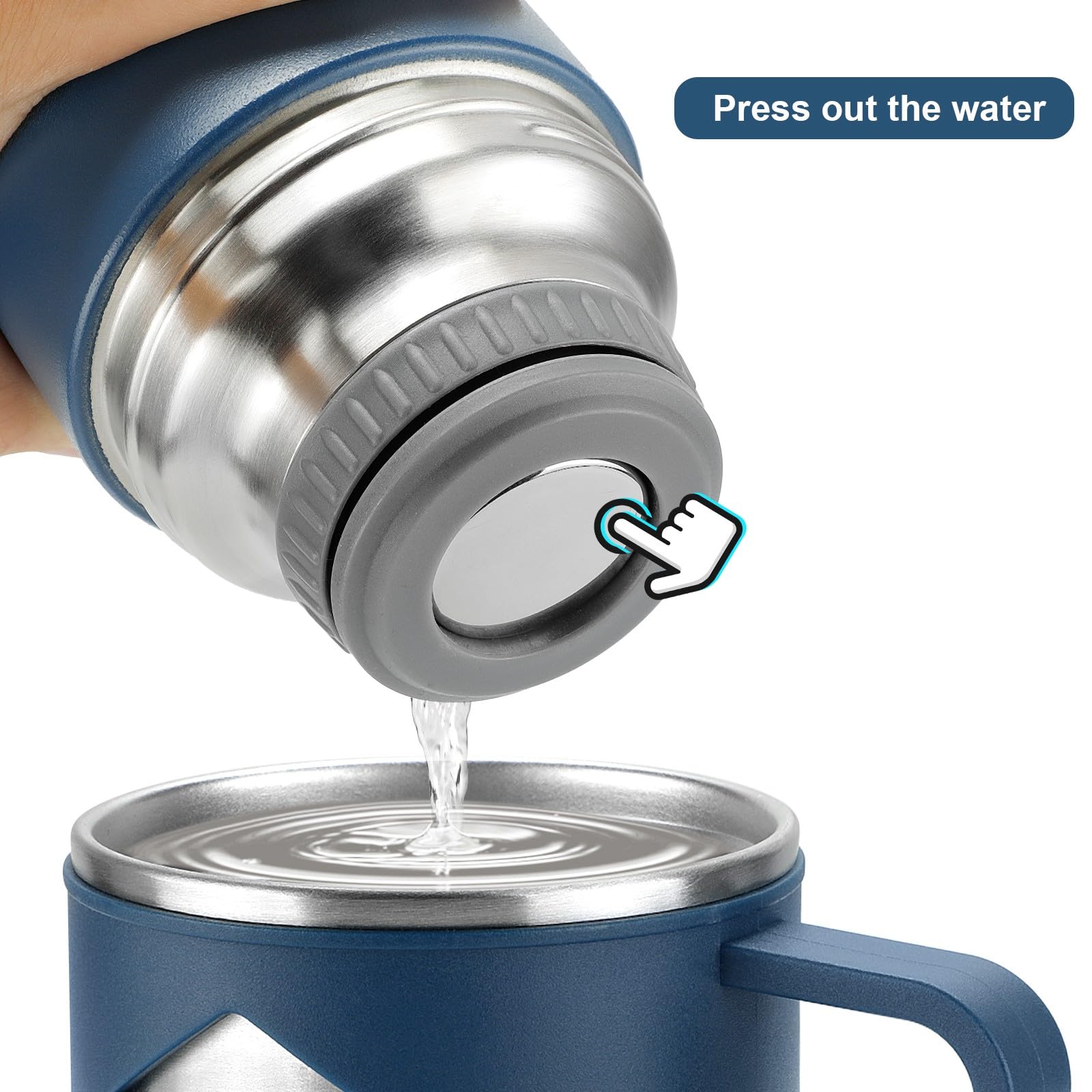 Botella termo GIOGD 700ml para uso diario en trabajo, escuela o viaje.