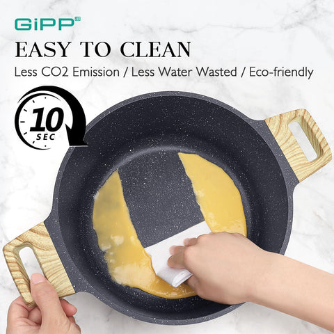 GiPP olla salsa 1,5 litros con tapa antiadherente para guisos