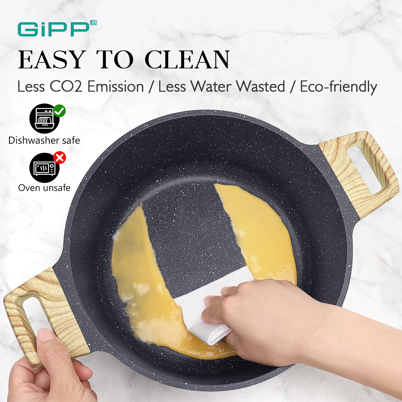 GiPP cazo 1,5qt con tapa para salsas rápidas