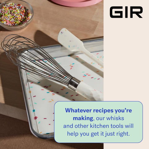 GIR batidor resistente al calor hasta 425°F para uso variado en la cocina.