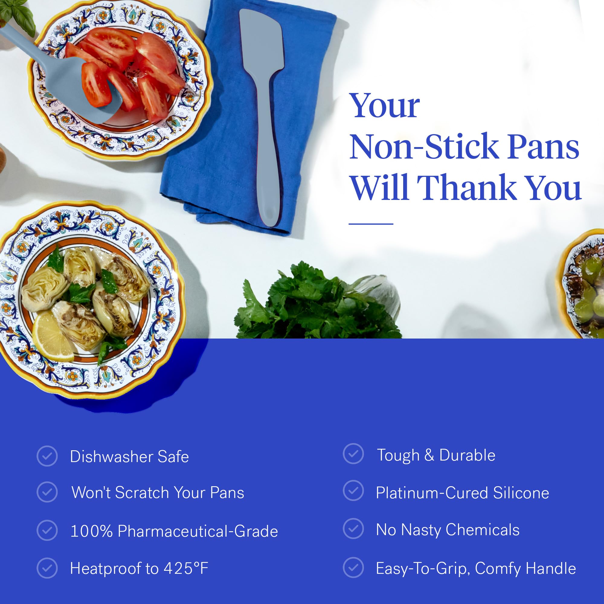 GIR cucharas de cocina de silicona para mezclar y servir