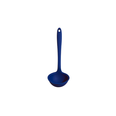 Cucharon GIR de silicona con borde de vertido preciso para verter sin goteos.