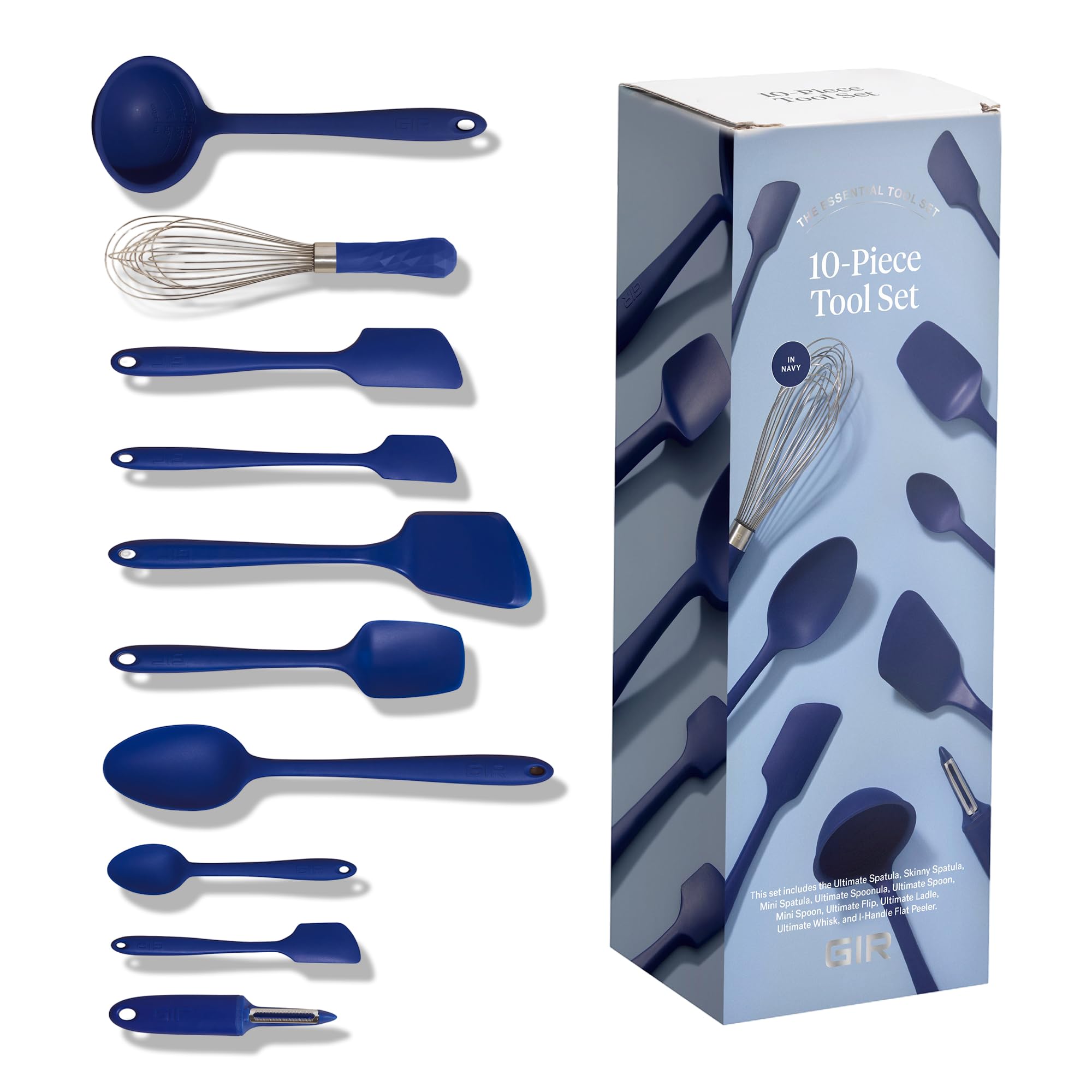 GIR conjunto de utensilios de silicona para cocinar sin rayar sartenes antiadherentes