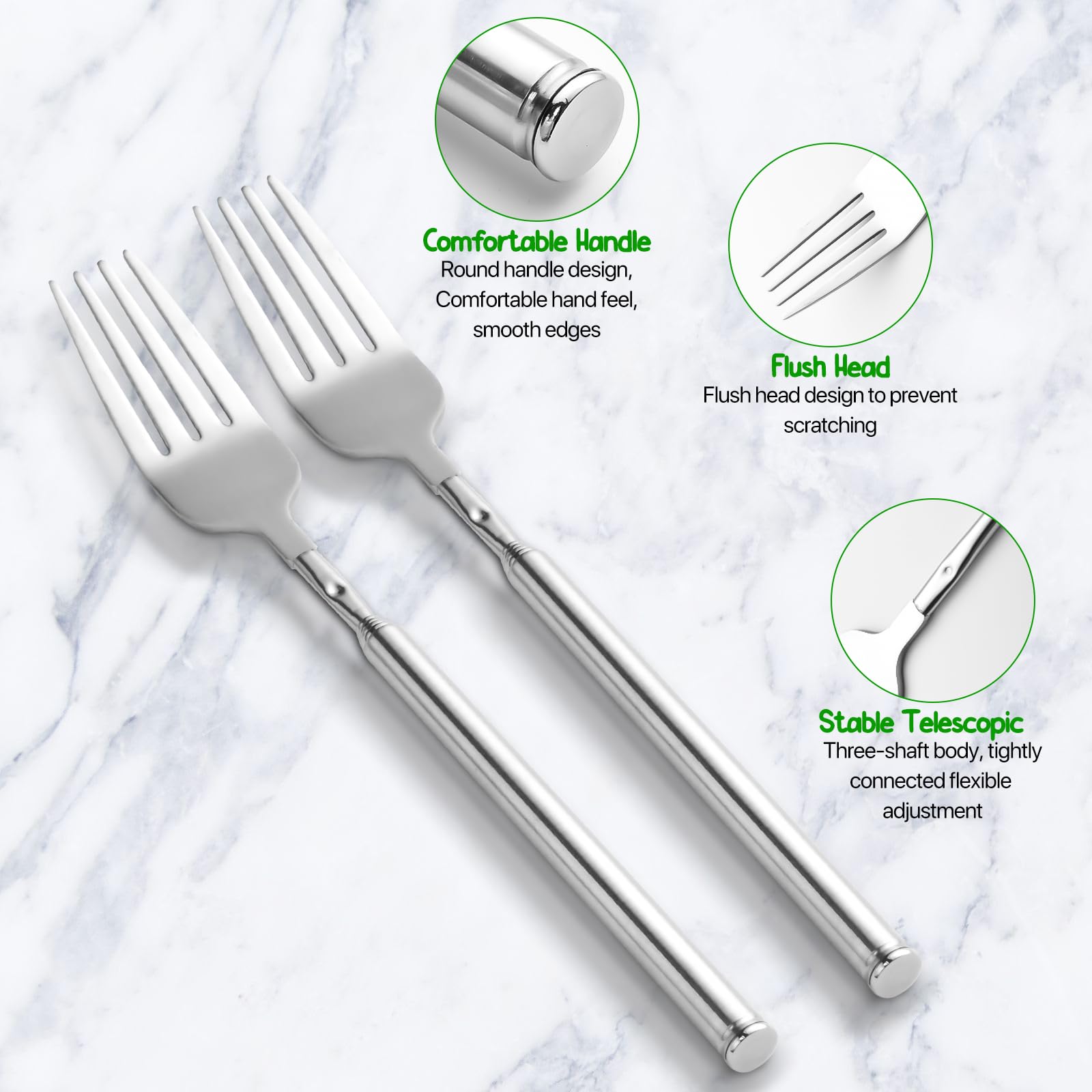 Tenedor Girla apto para lavavajillas, ideal para uso diario y fiestas.