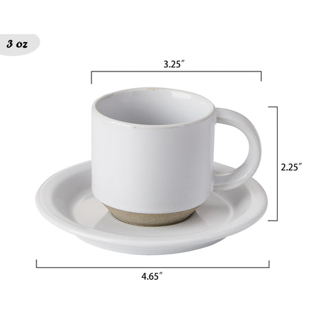 Giroflier Oak: taza espresso 3 onzas, tamaño ideal para espresso.