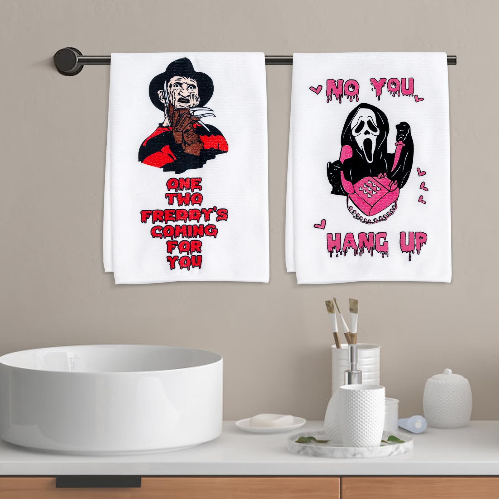 GIRVEM Ghostface: toalla de cocina para secar manos y evitar manchas
