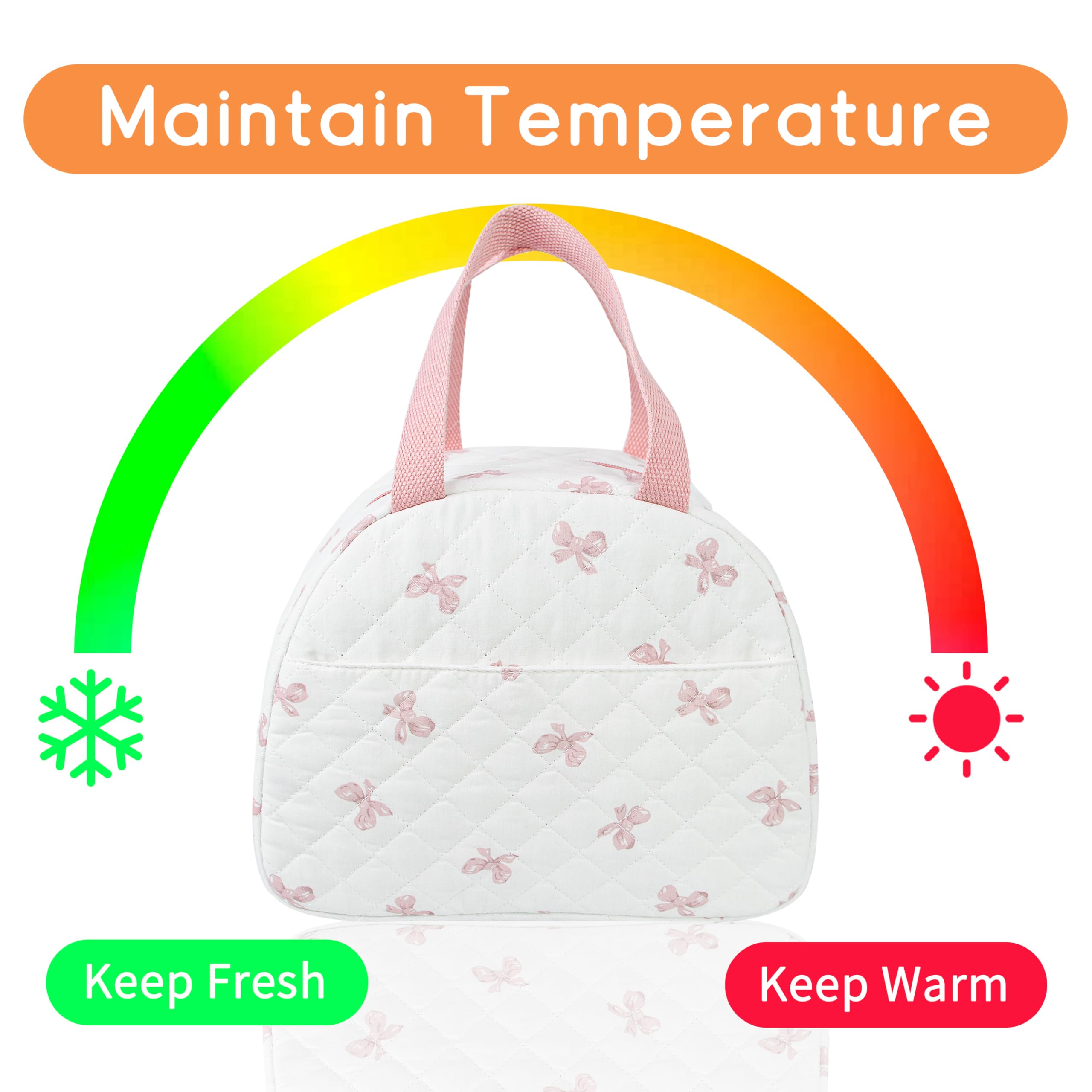 GISMTR bolsa-almuerzo aislamiento premium doble capa para mantener temperatura