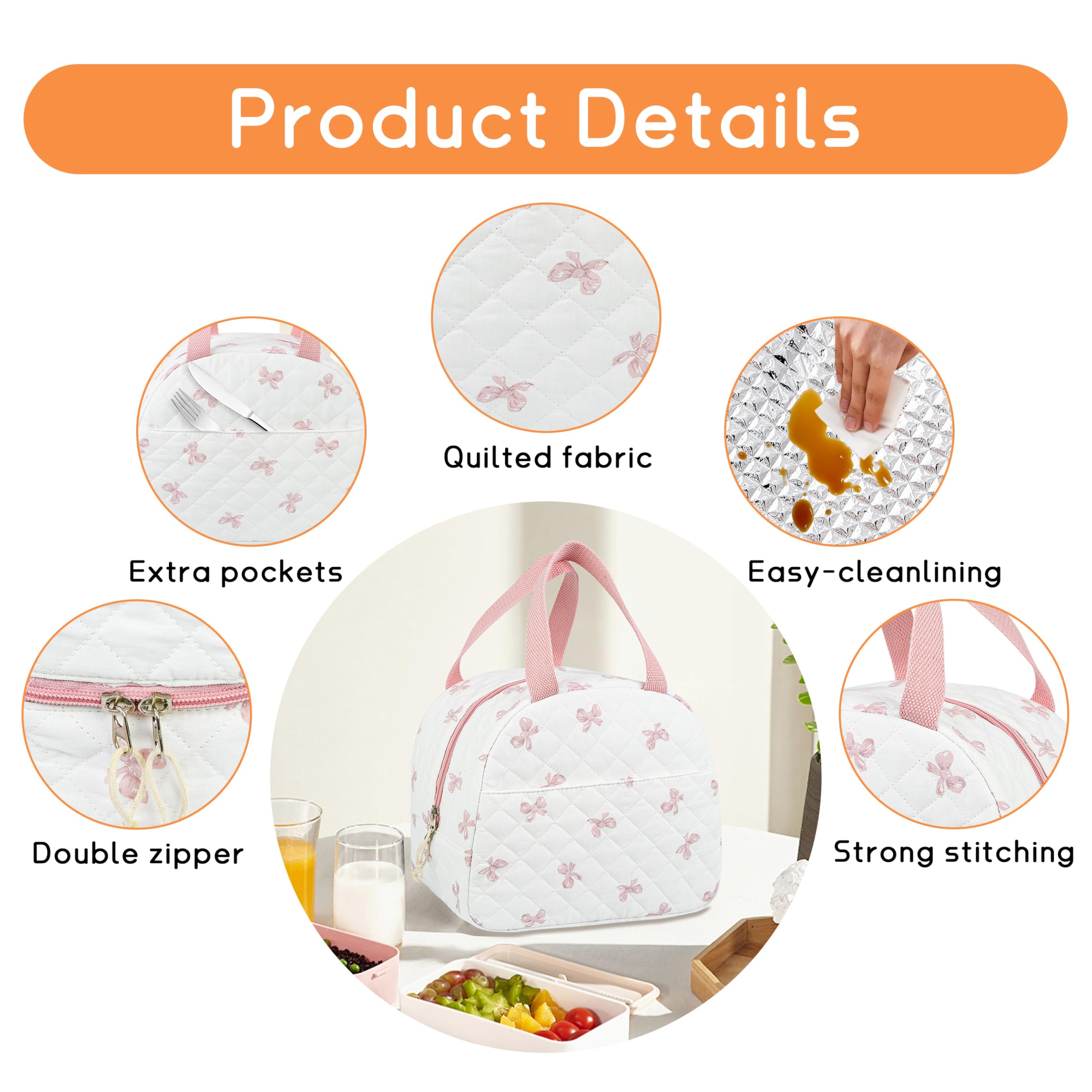 GISMTR bolsa-almuerzo impermeable y fácil de limpiar, ideal para derrames