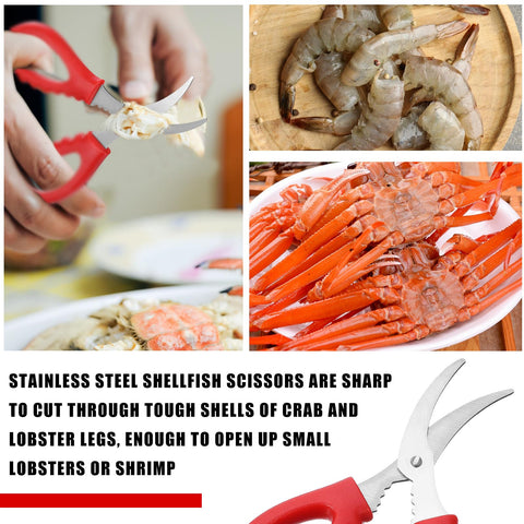 Tijeras Gisafai con mango rojo ergonómico en mano para agarre seguro.