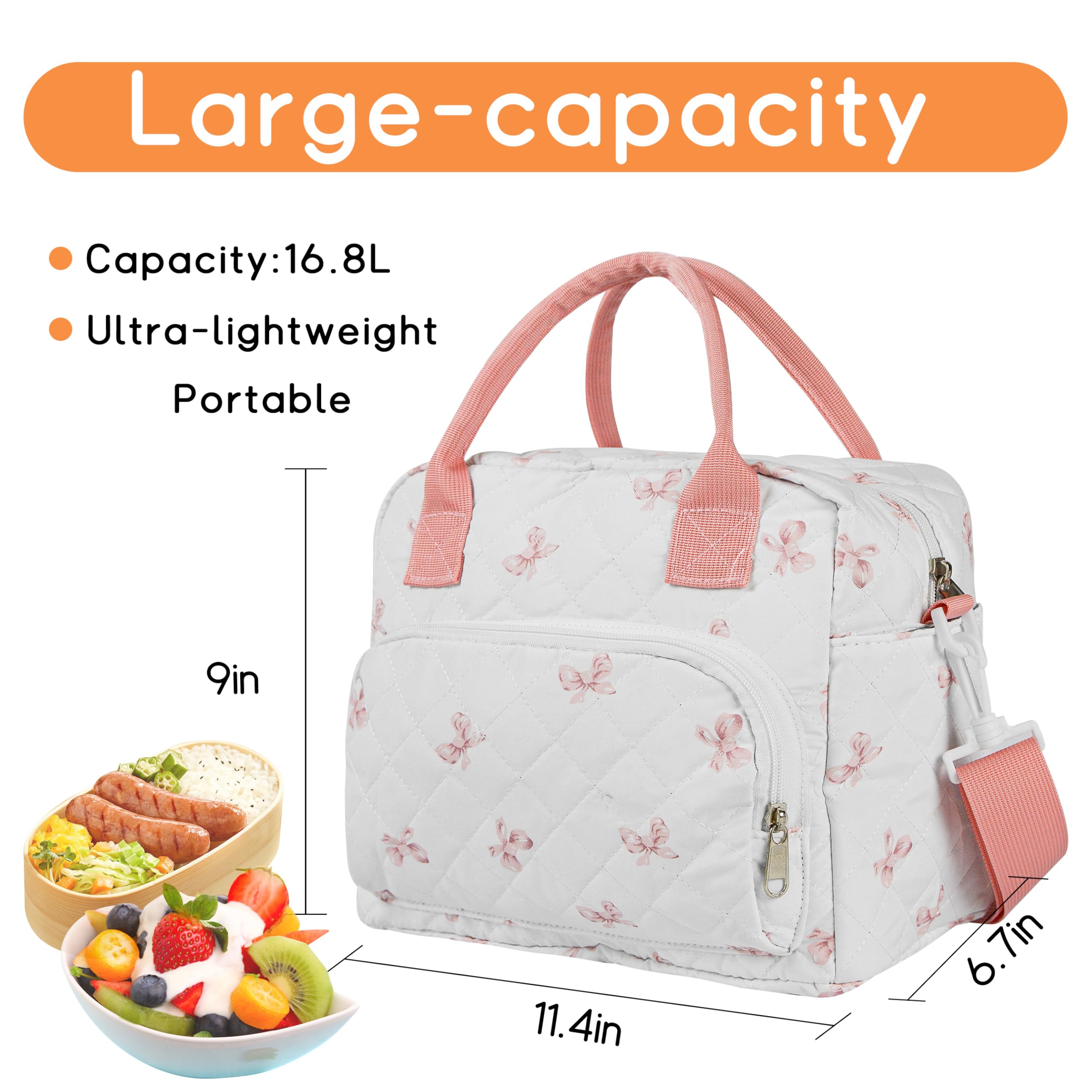 GISMTR Bolsa lunch corduroy, interior aislado, mantiene temperaturas estables por más horas.
