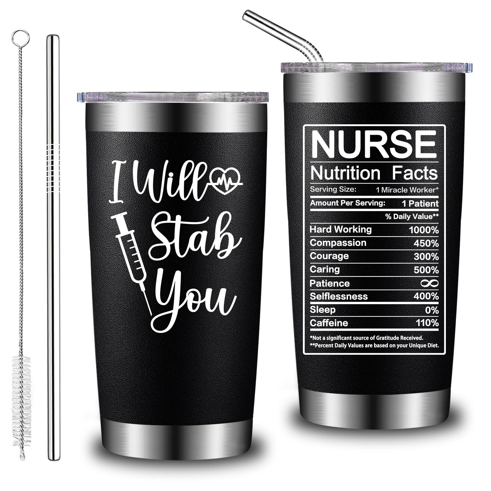 GITITUMB vaso termico 20oz para enfermeras, regalo práctico para cada turno