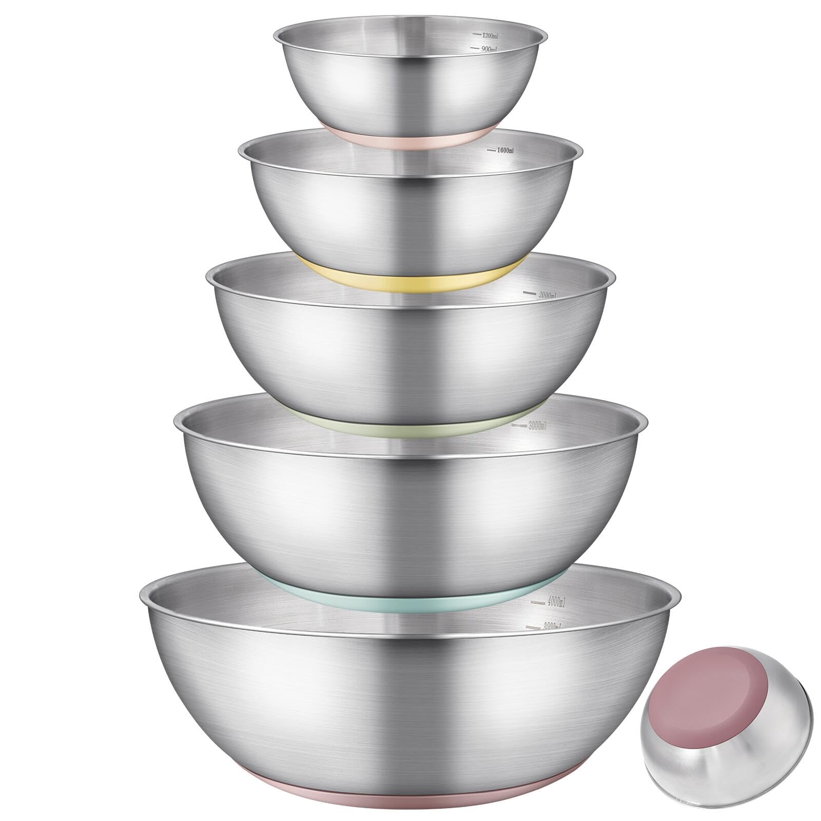 Almacenamiento apilable GIUOIDUO para optimizar espacio en la cocina.