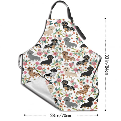 Delantal Giwawa con diseño floral para cocinas modernas.
