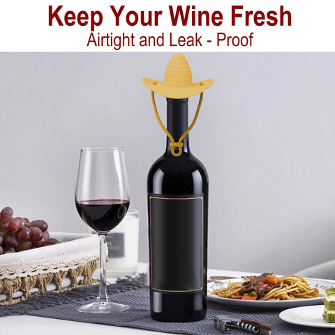 GJD tapón de vino uso versátil para botellas estándar de vino, champán y más.
