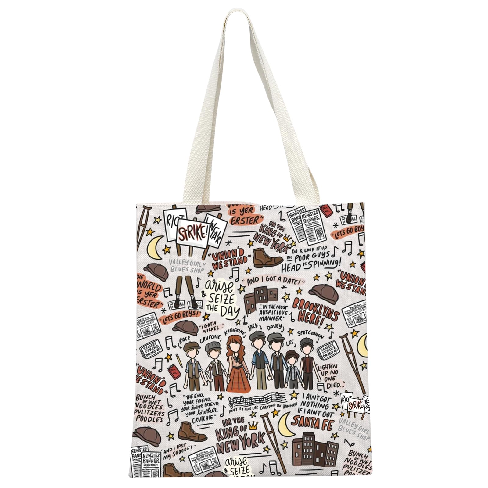 GJTIM bolsa tote musical con diseño teatral para compras con estilo