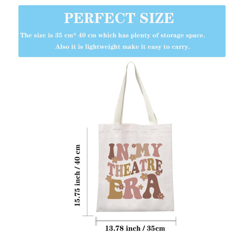 GJTIM Bolsa Tote Teatro Era, diseño divertido: regalo perfecto para actores.