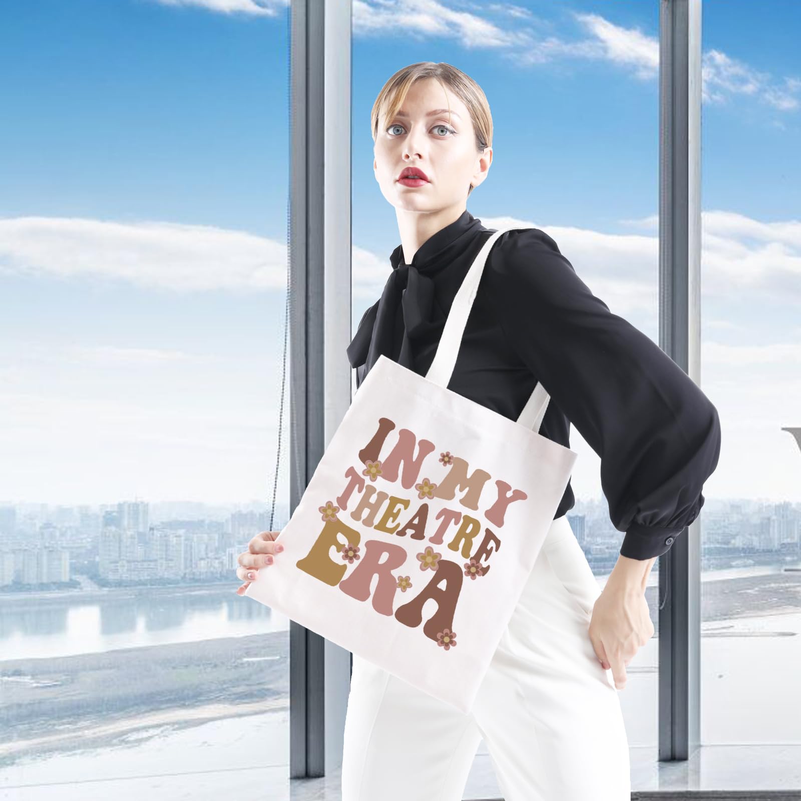 GJTIM Bolsa Tote Teatro Era, multiusos: ideal para compras, libros y más.