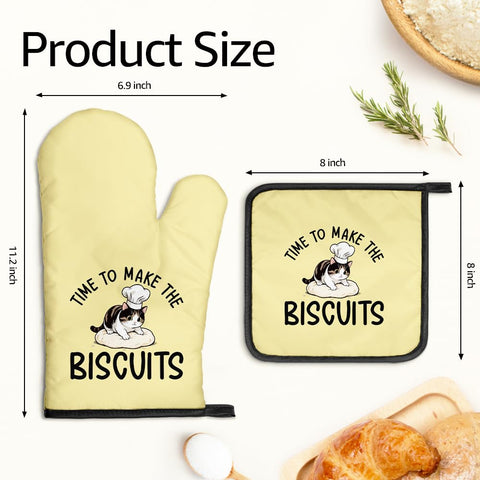 Gkodw posamanos para horno gato cocinero, diseño práctico para cocinar y hornear.
