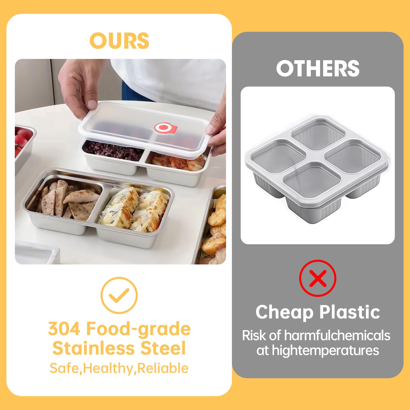 Gksuu diseño ligero y portátil para almuerzos, viajes o camping.