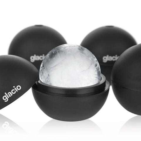 glacio bola de hielo 2.5 pulgadas para whisky, enfriamiento lento y elegante