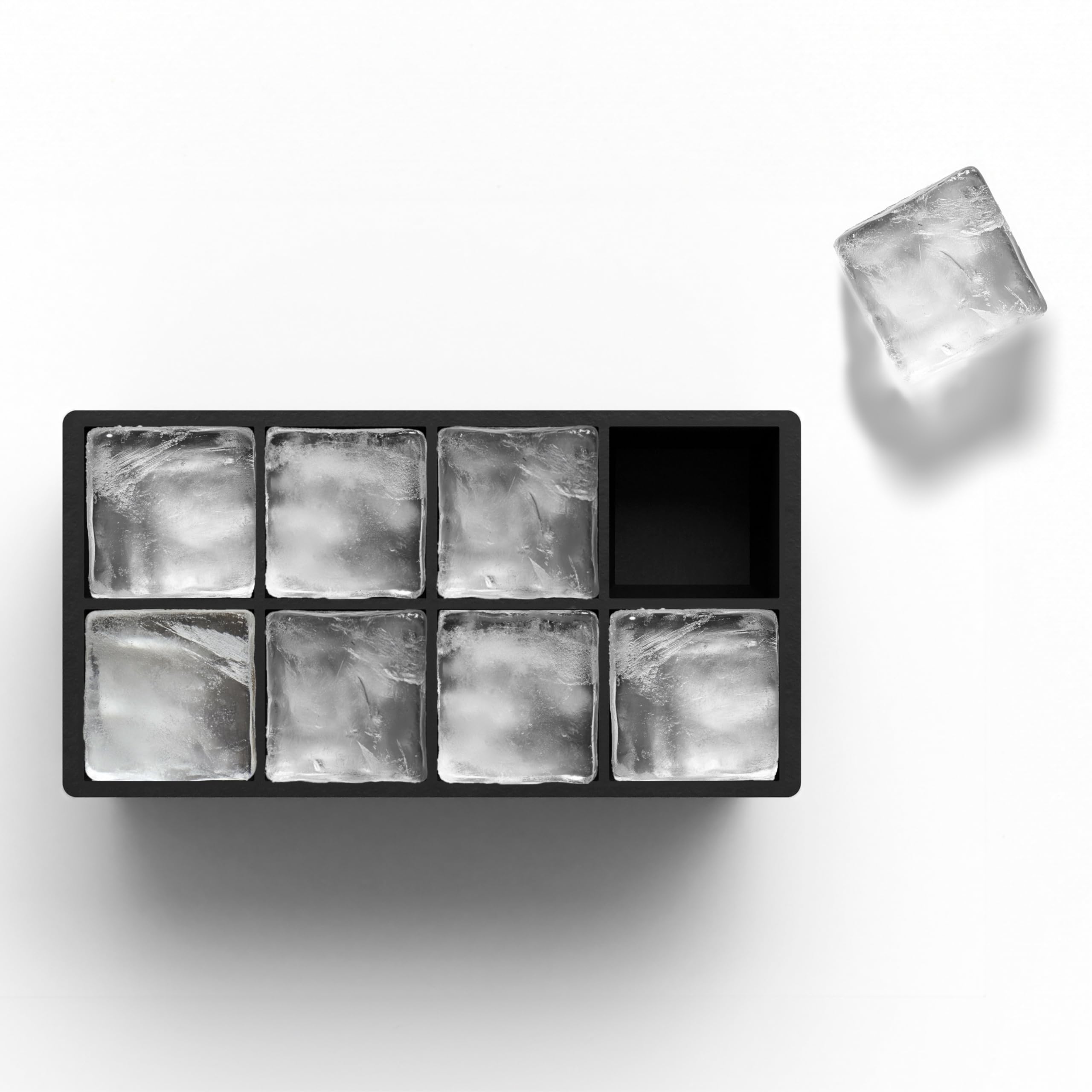 glacio cubos hielo cuadrados grandes para bebidas elegantes y frías