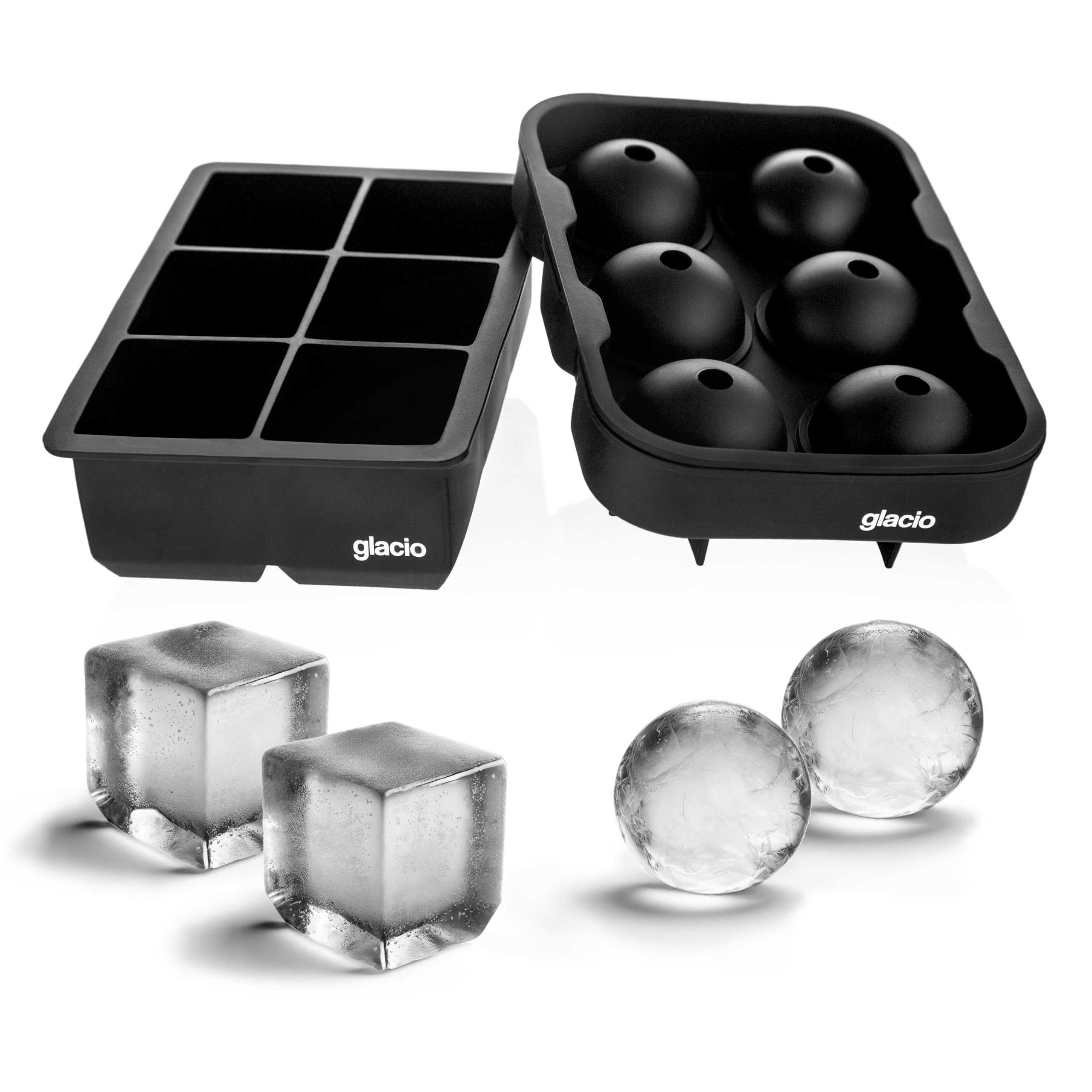 glacio molde hielo dos pulgadas cubos para enfriar sin diluir sabores