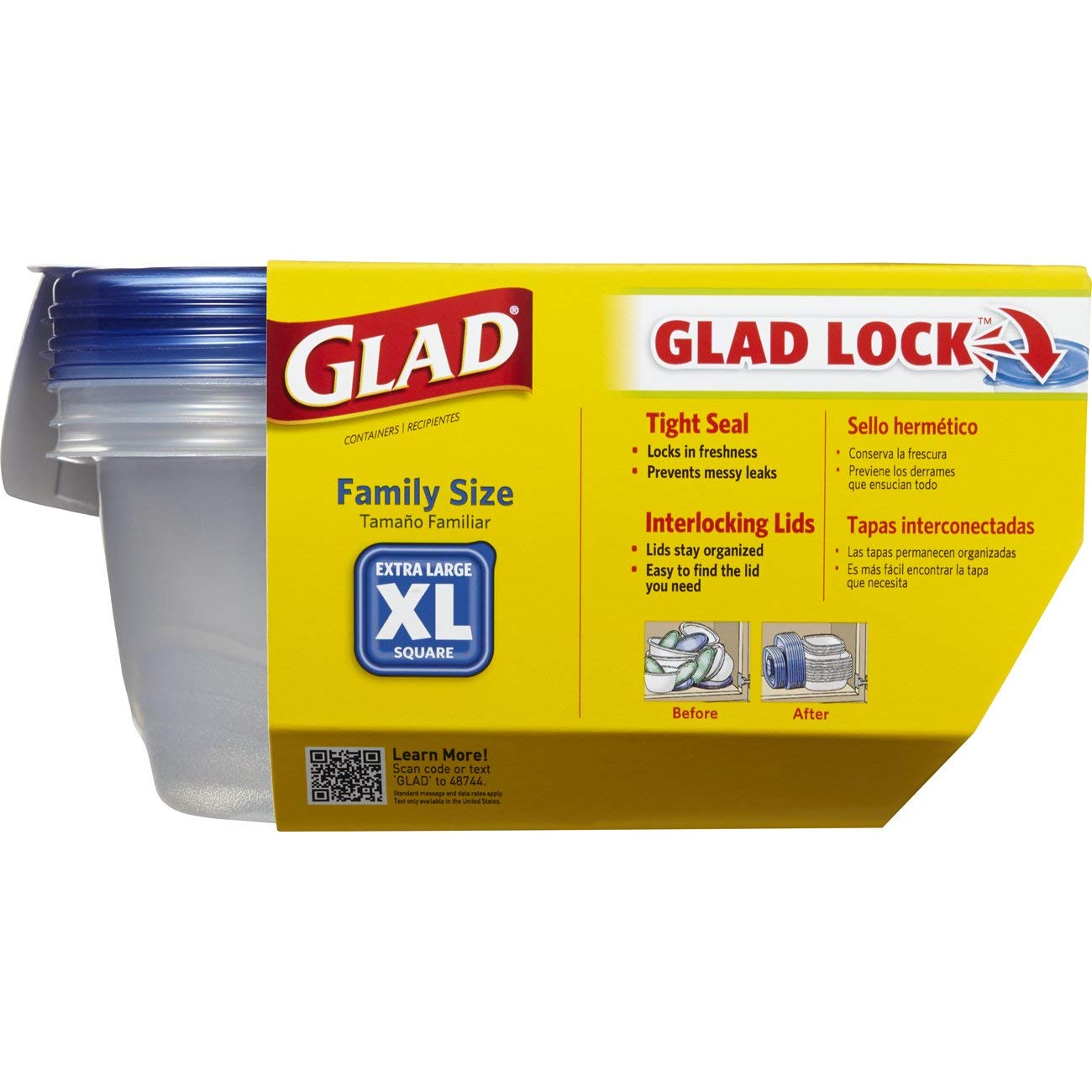 Prevención de derrames con tapas herméticas de Glad.