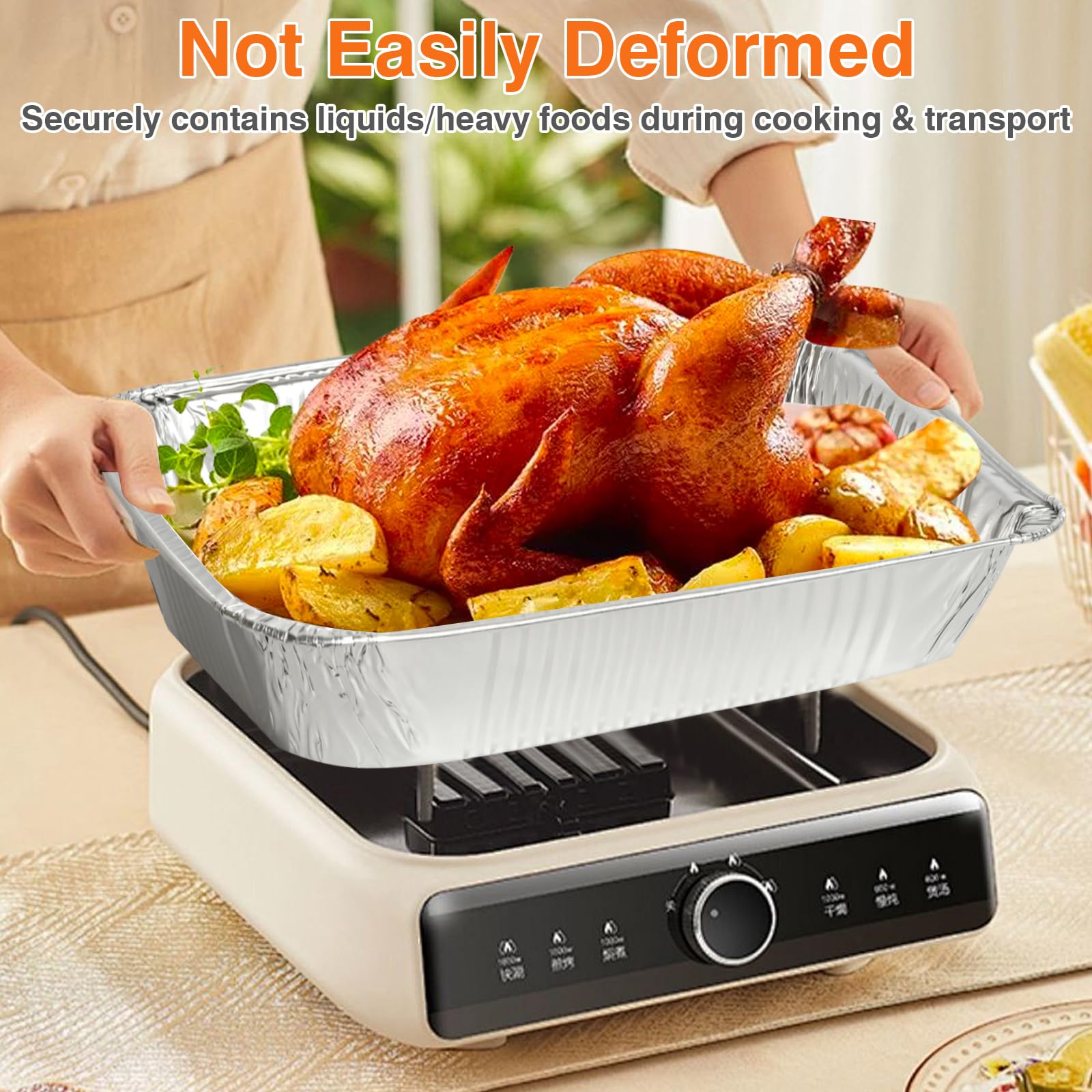 Gladify 9x13, bandeja apta para horno hasta 482°F para hornear eficiente.