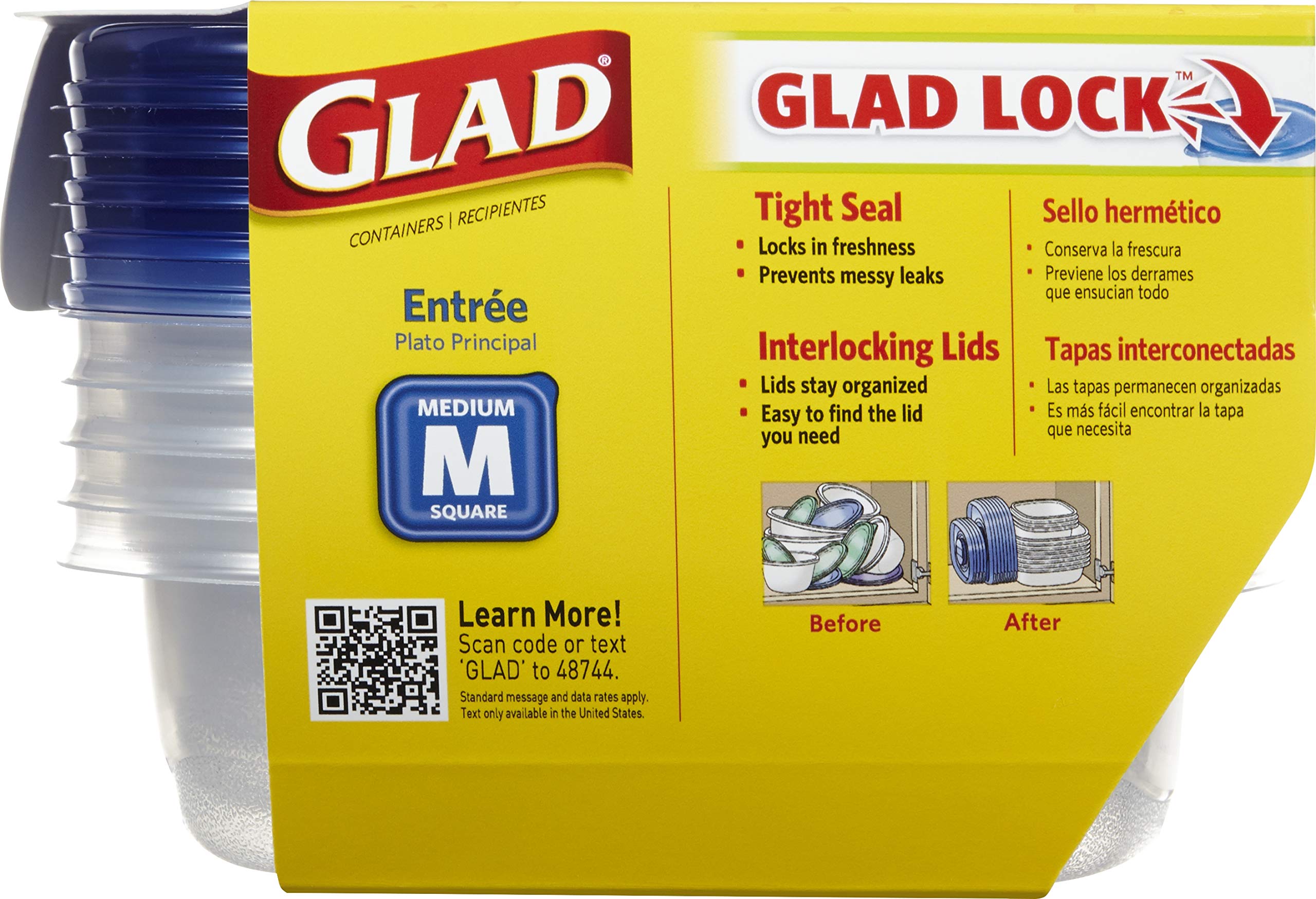 GladWare para llevar a picnic o trabajo, cómodo y seguro