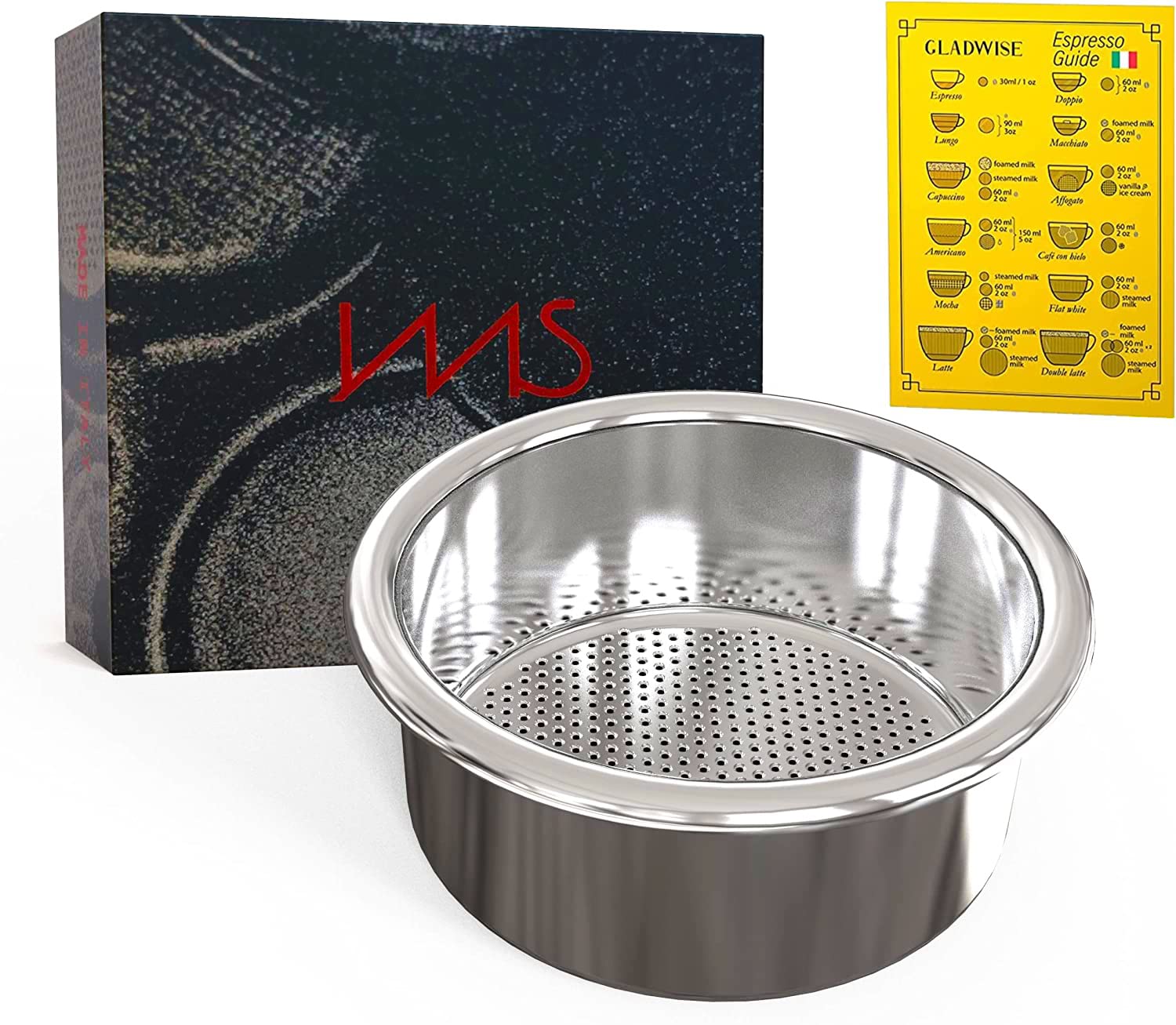 Gladwise IMS 54 mm cesta de portafiltro para espresso, ajuste perfecto.