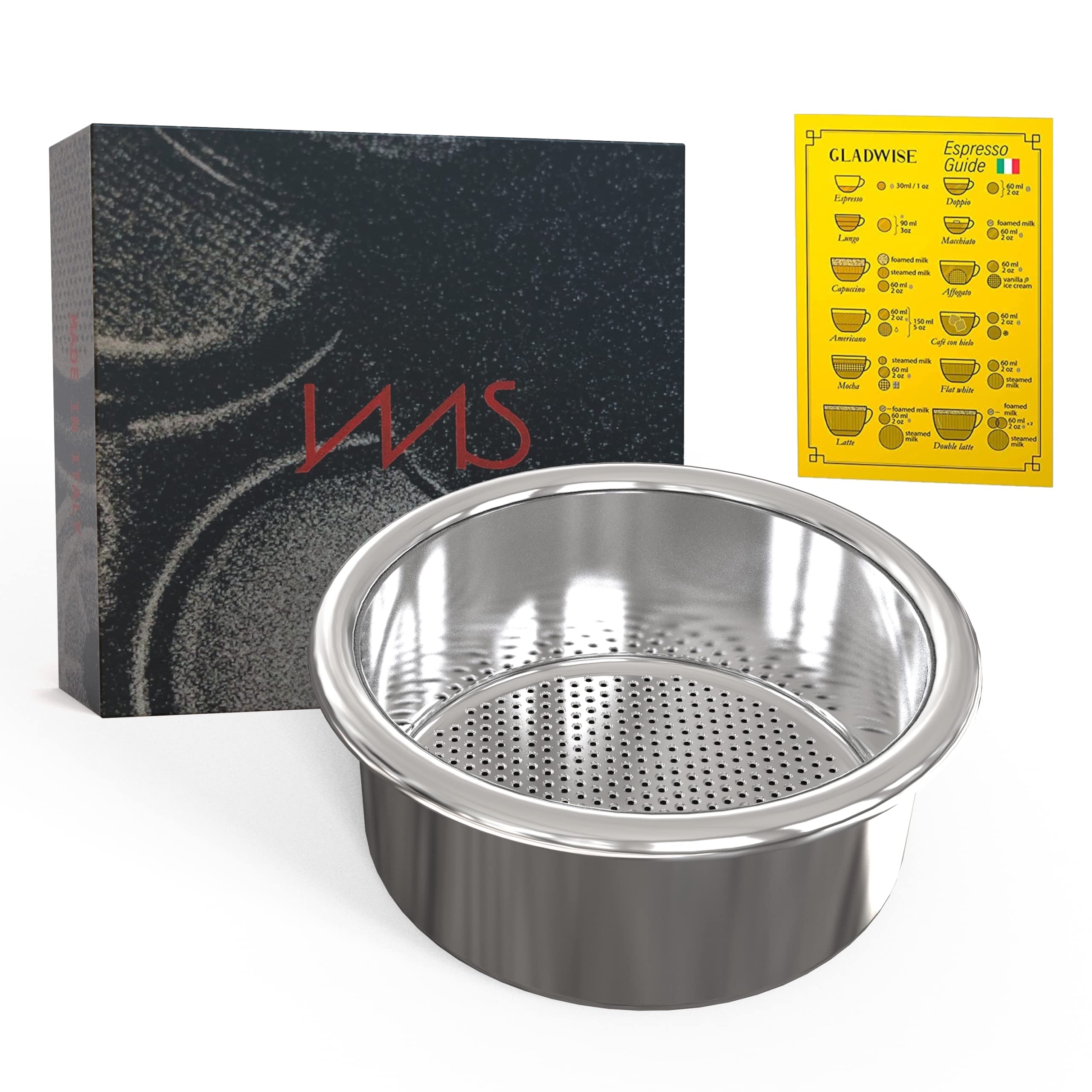 Gladwise IMS compatible con Breville y Sage, ideal para Express y Bambino.