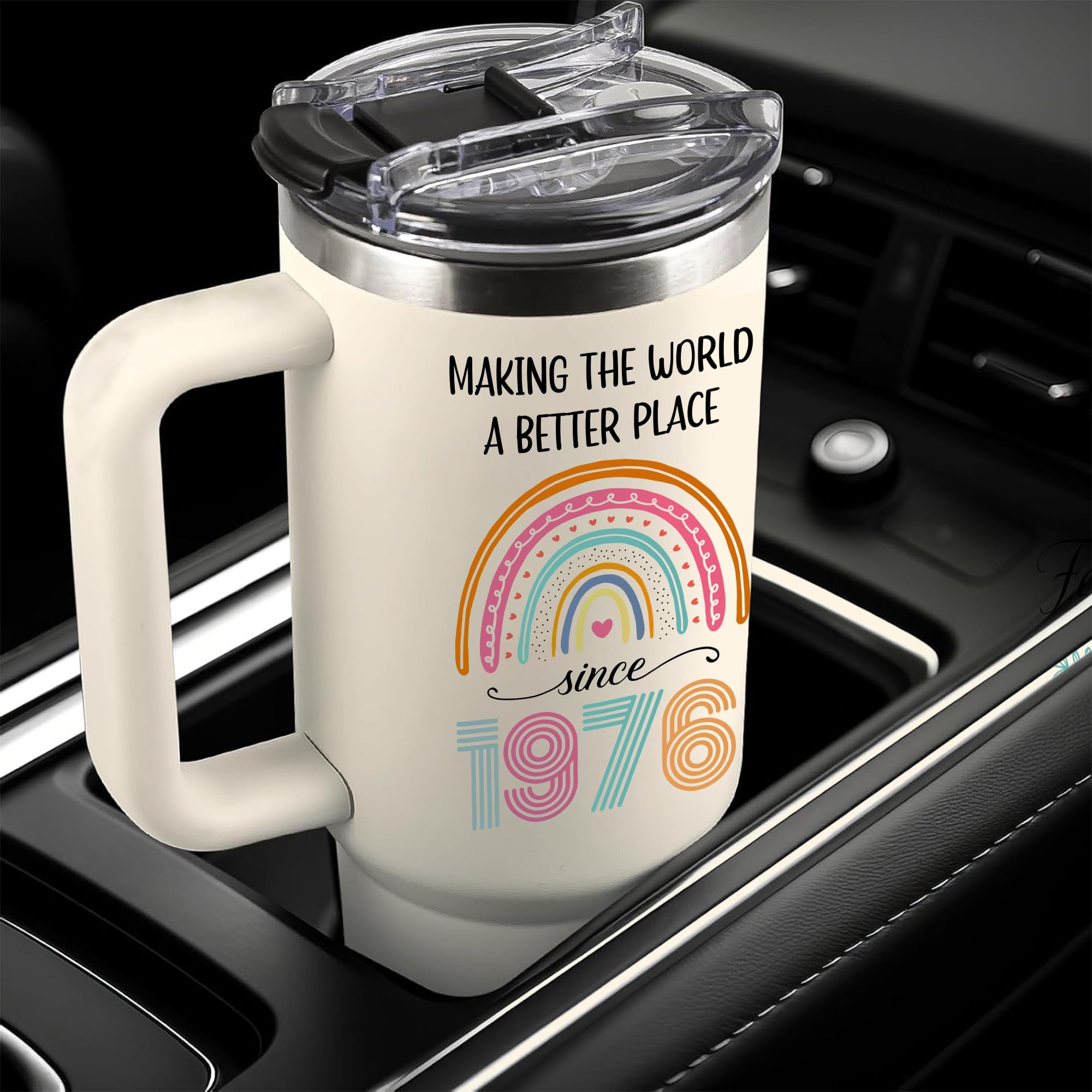 GLAKEUN Vaso 40onzas incluye cepillo de limpieza para un mantenimiento sencillo.